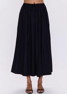 Pistola Noelle Poplin Maxi Skirt - Noir Sharp Finish Pistola Noelle Poplin Maxi Skirt - Noir Neutral Base