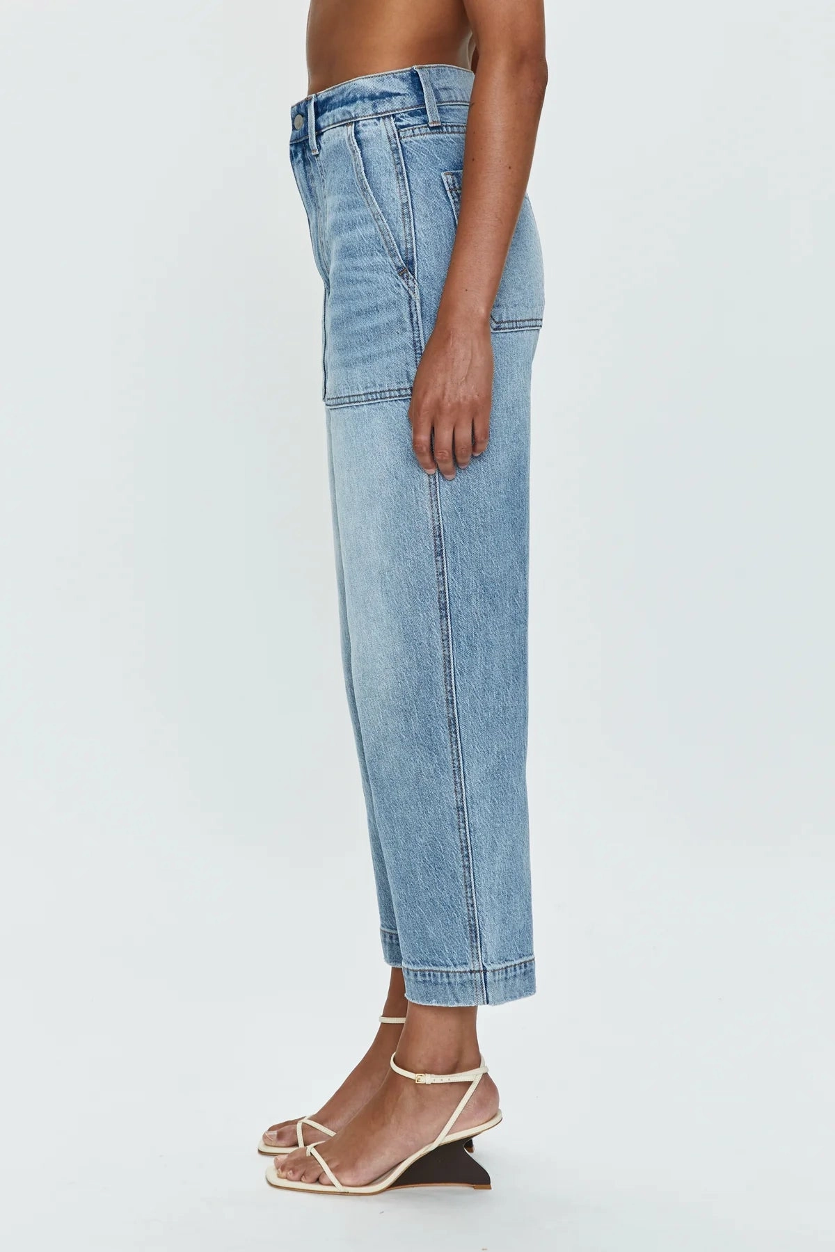 Pistola Turner High Rise Barrel Leg Jeans -PROVENCE Versatile Fit Function Ready
