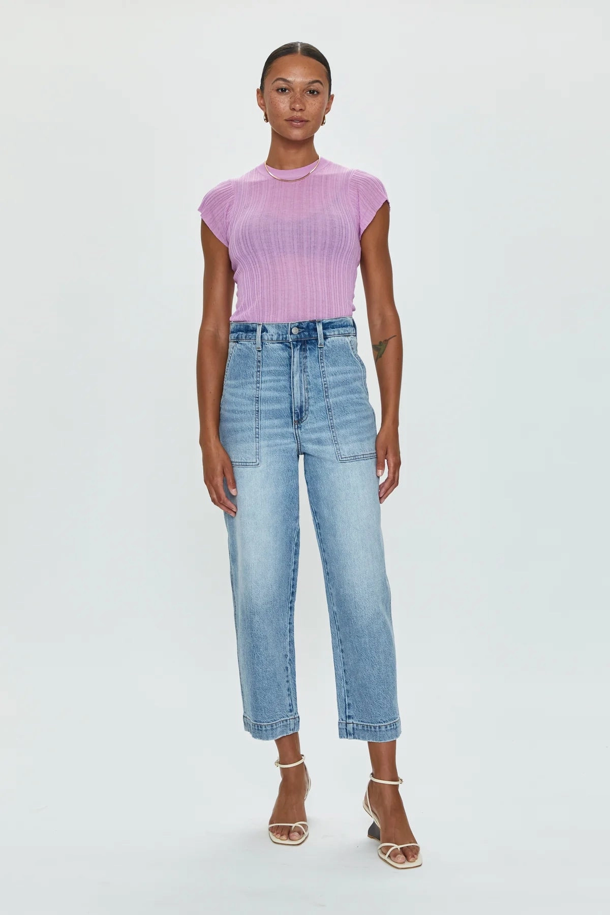 Pistola Turner High Rise Barrel Leg Jeans -PROVENCE Daily Go