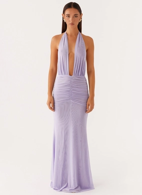 Places To Be Maxi Dress - Lilac Bright Vibe