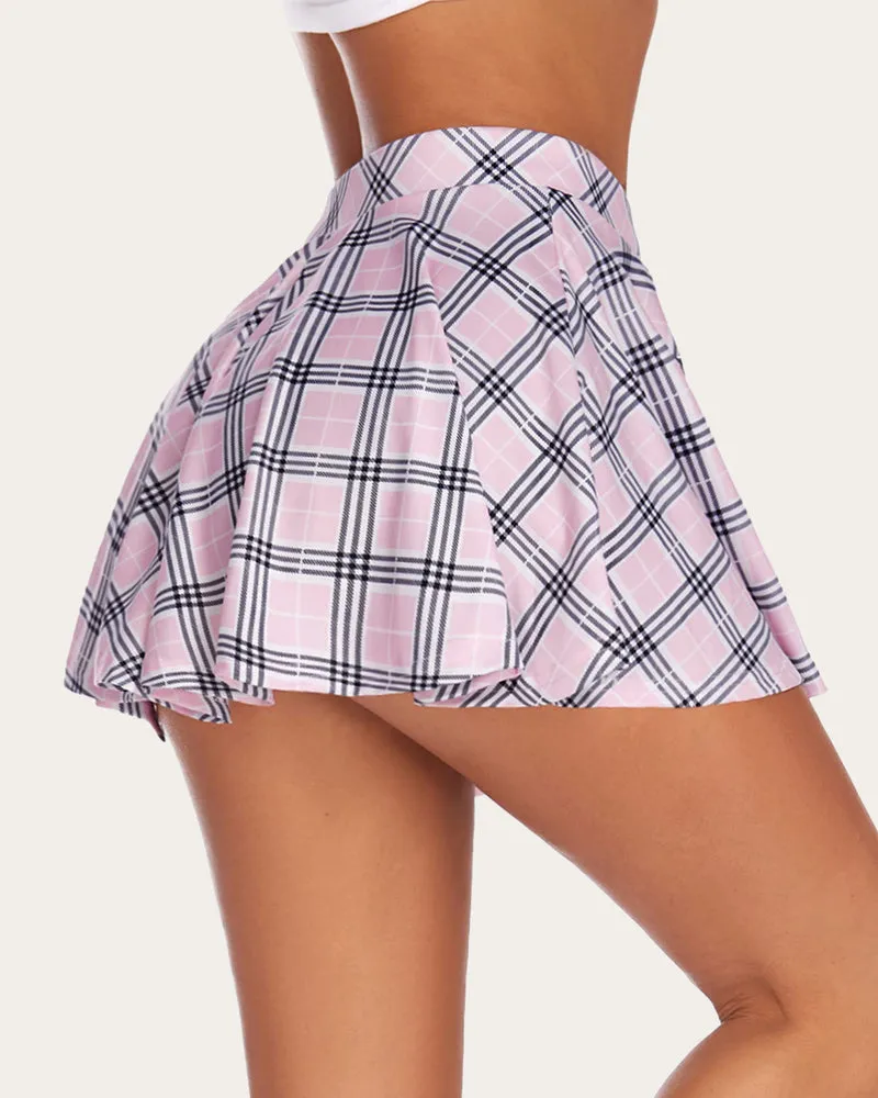 Plaid Skirts High Waist A Line Skirt