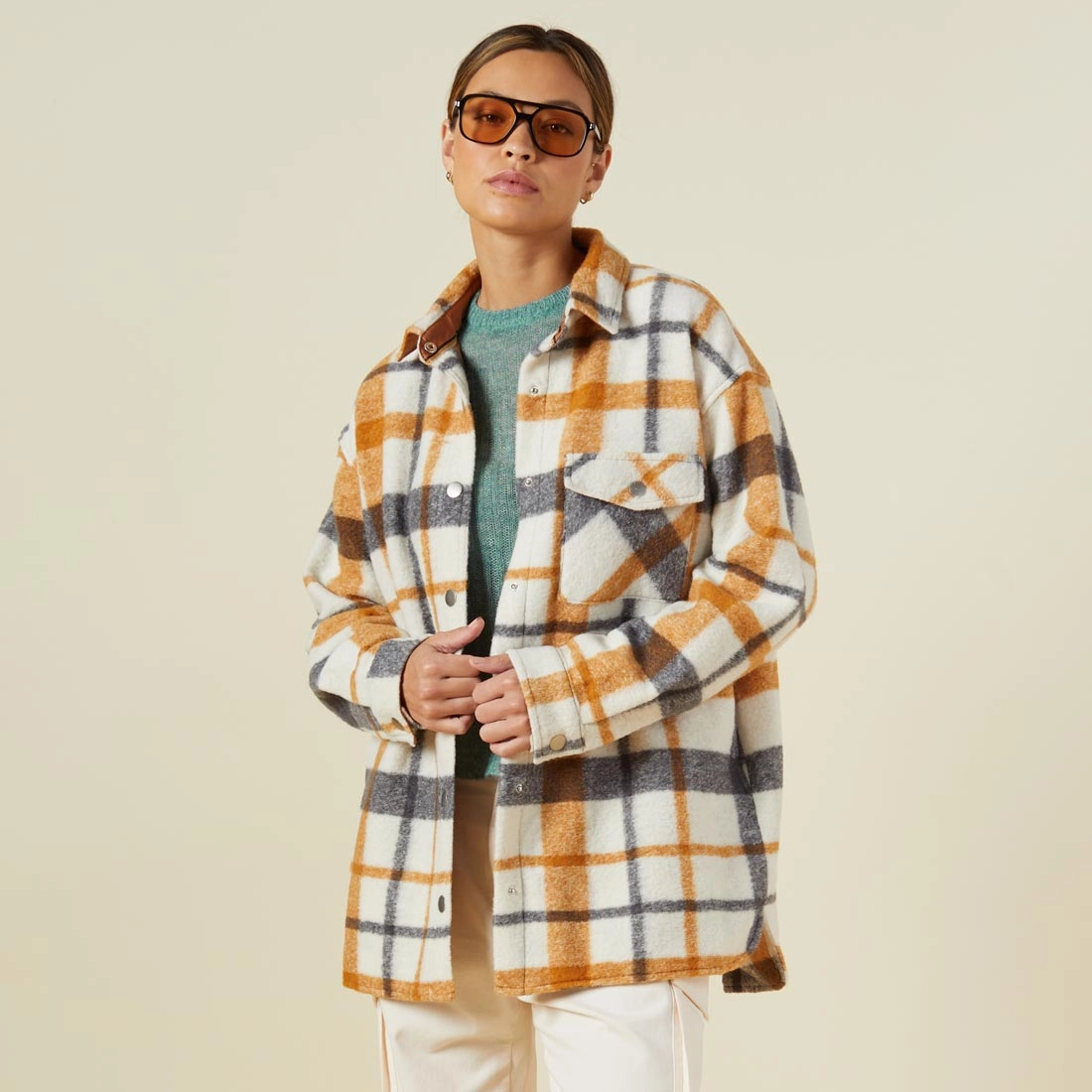 AdvancedAirflowChannels Plaid Shacket