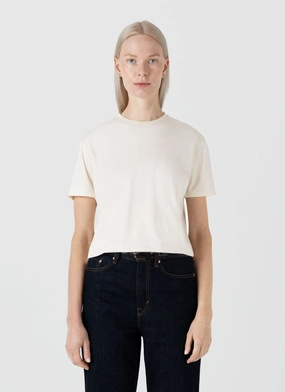 Plain tops Women's Boy Fit T-shirt in Undyed Outdoor Activity AntiStaticLining Women's Boy Fit T-shirt in Undyed