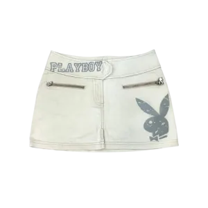 Playboy Bunny White Mini Skirt (S)