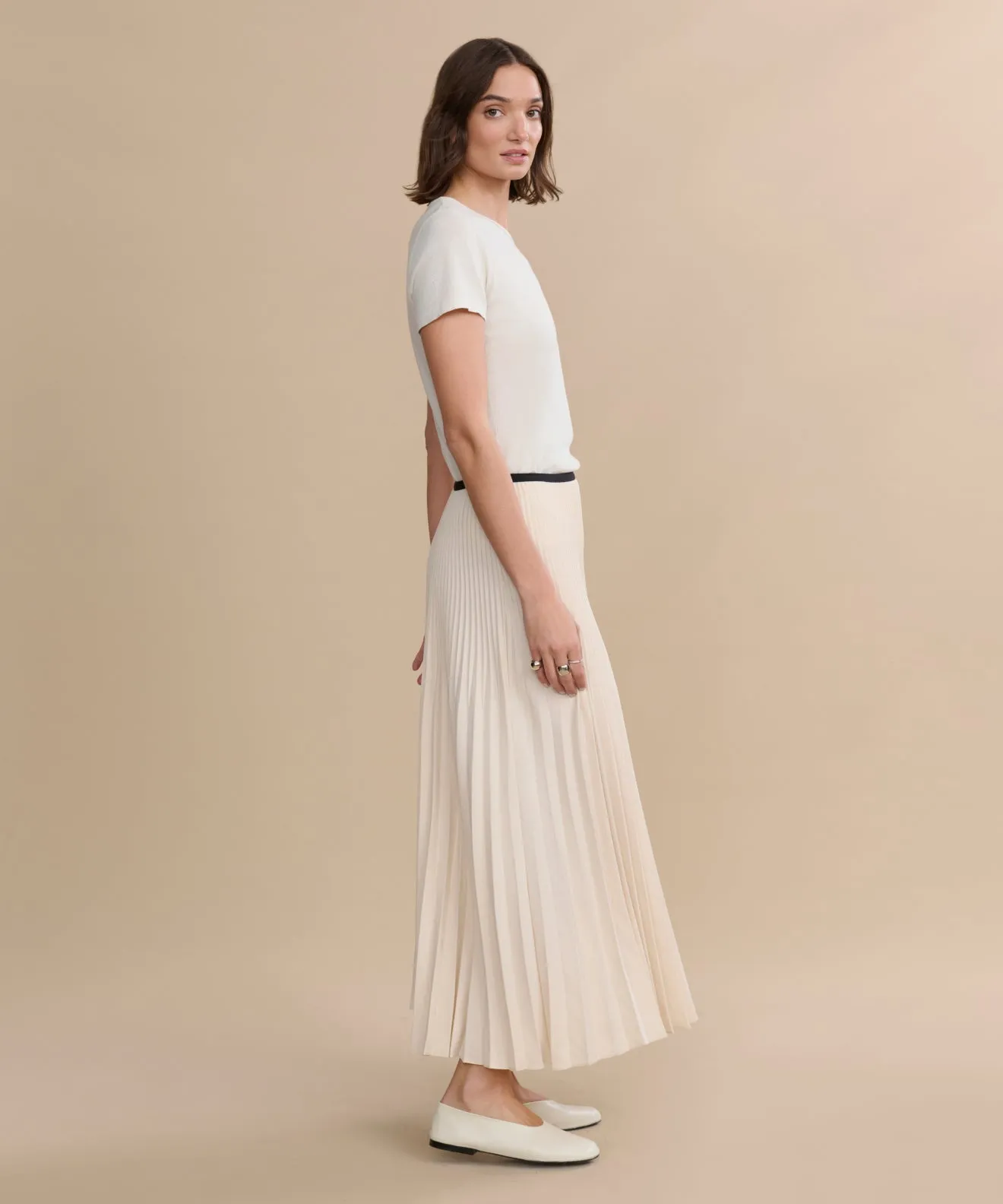StaticResistantMaterial Pleated Skirt