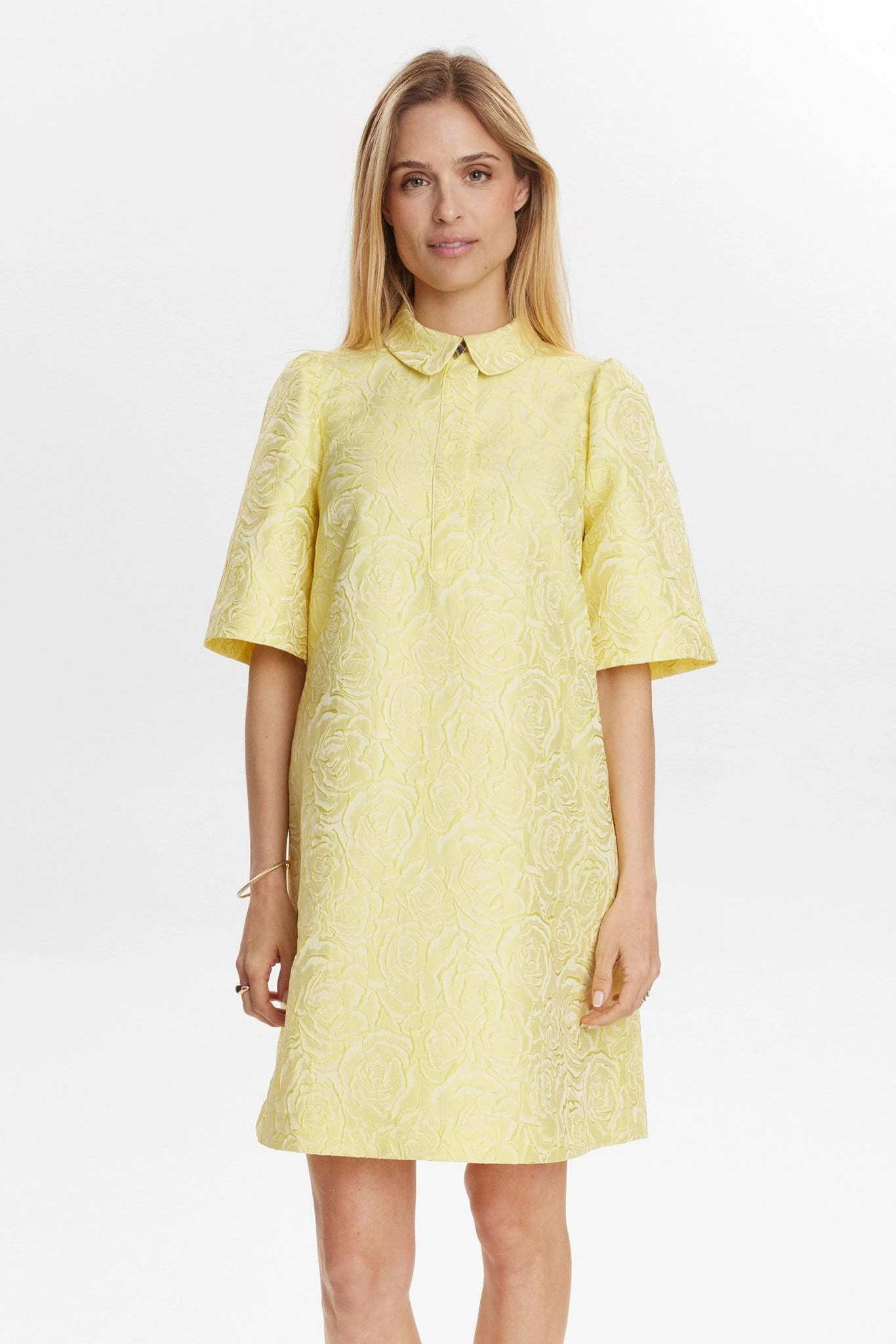 NUVILSA DRESS - Golden Haze Flattering Style