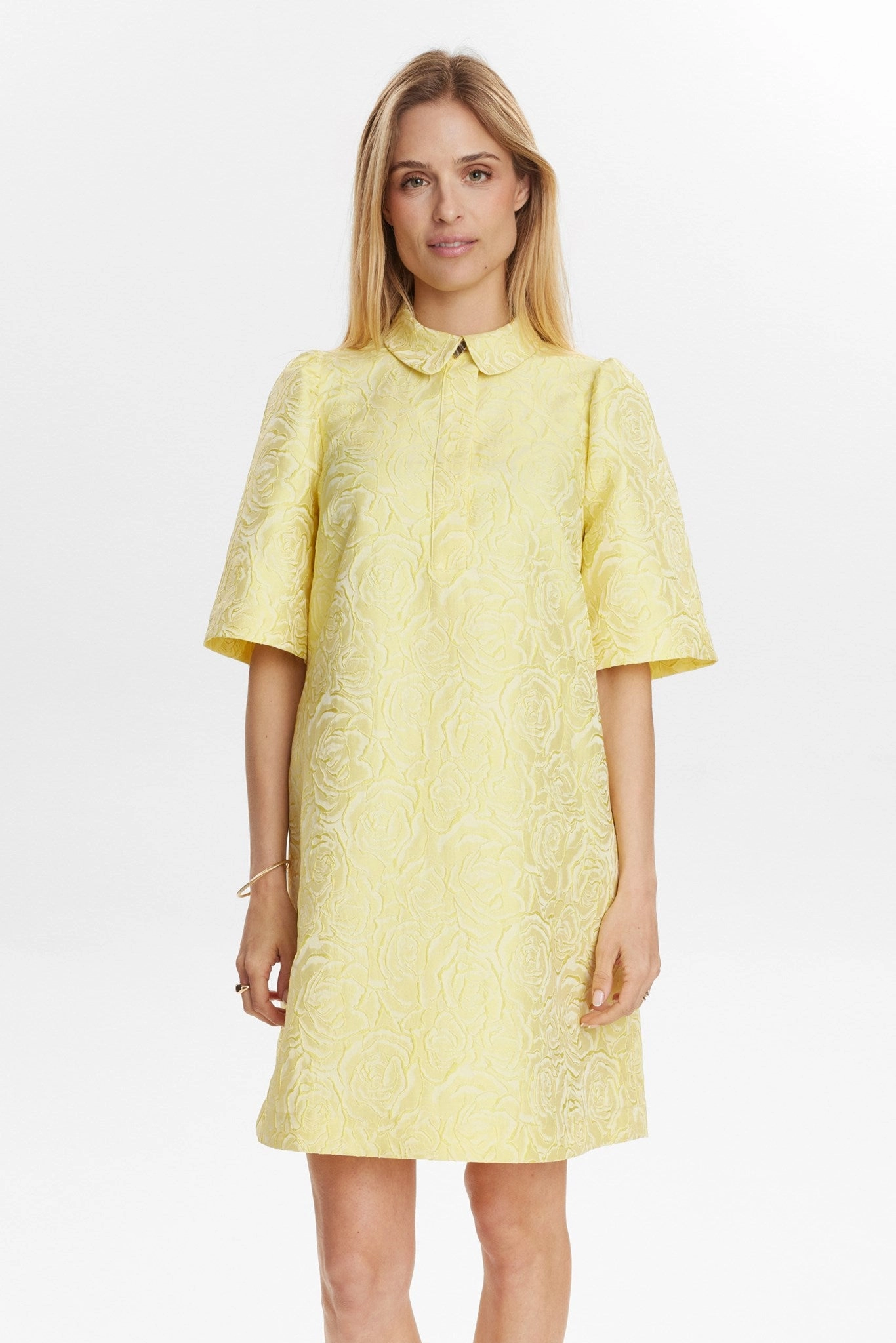 Easy Comfort Look Lightweight and Breezy NUVILSA DRESS - Golden Haze