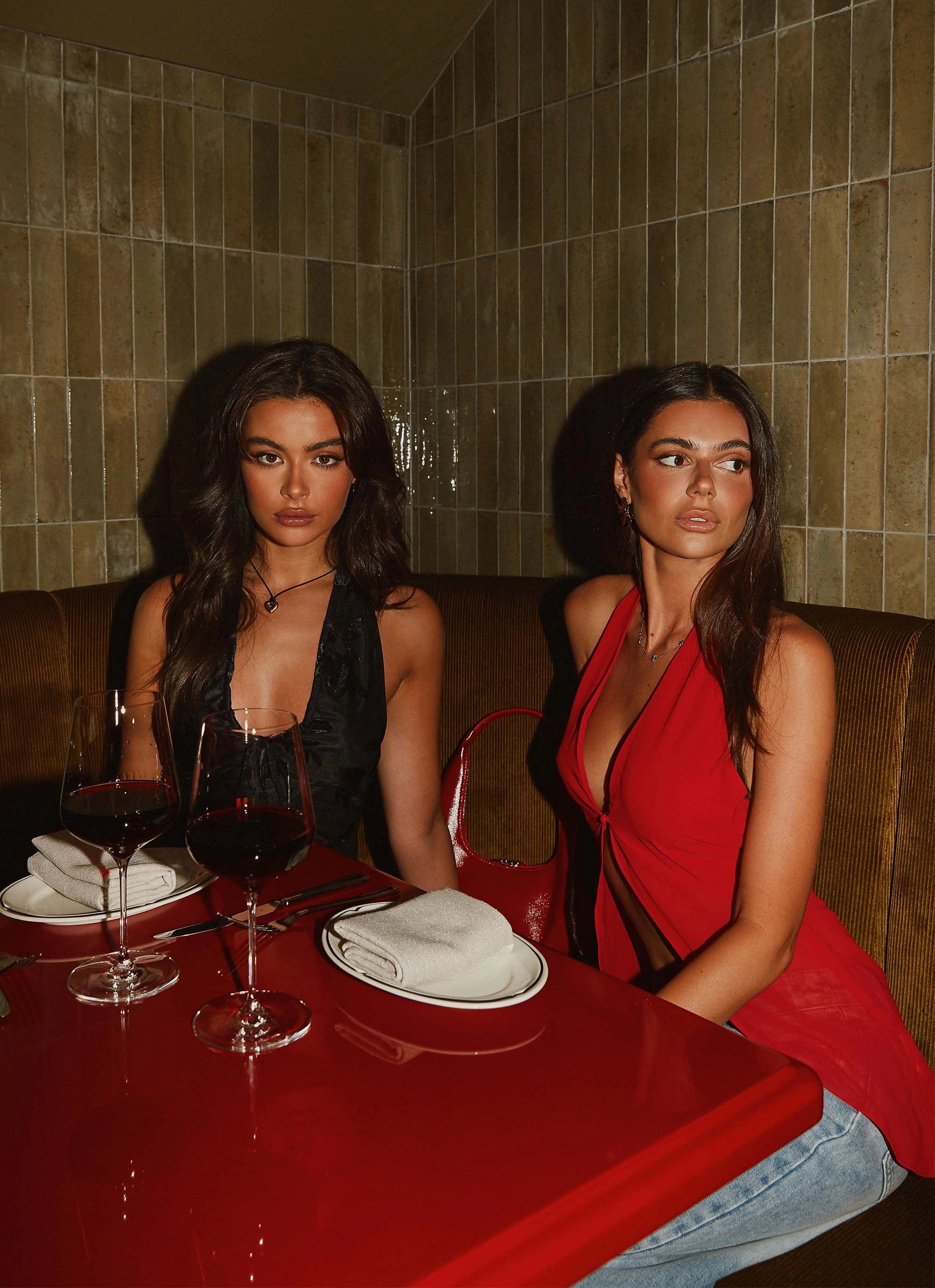 Lightweight Blouse Outdoor Apparel At Last Halterneck Top - Rouge Red