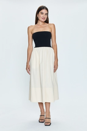 Polished Edge Pistola Mavo Tube Top Dress -Pepper and Salt Pistola Mavo Tube Top Dress -Pepper and Salt Trend Design