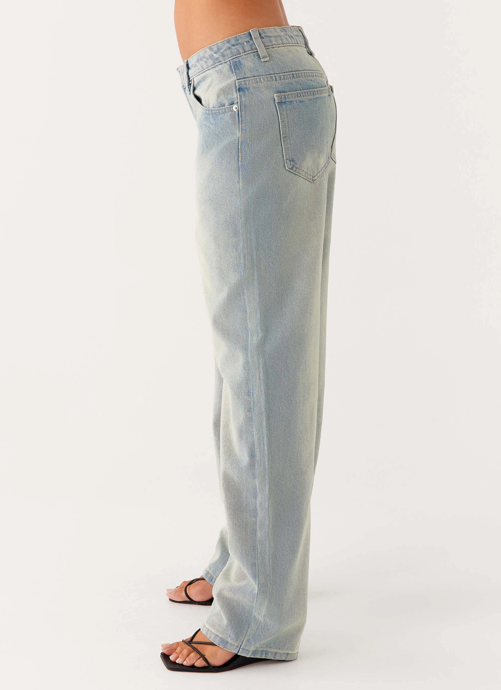 Quick Comfort Design Poppy Low Rise Jeans - Vintage Denim