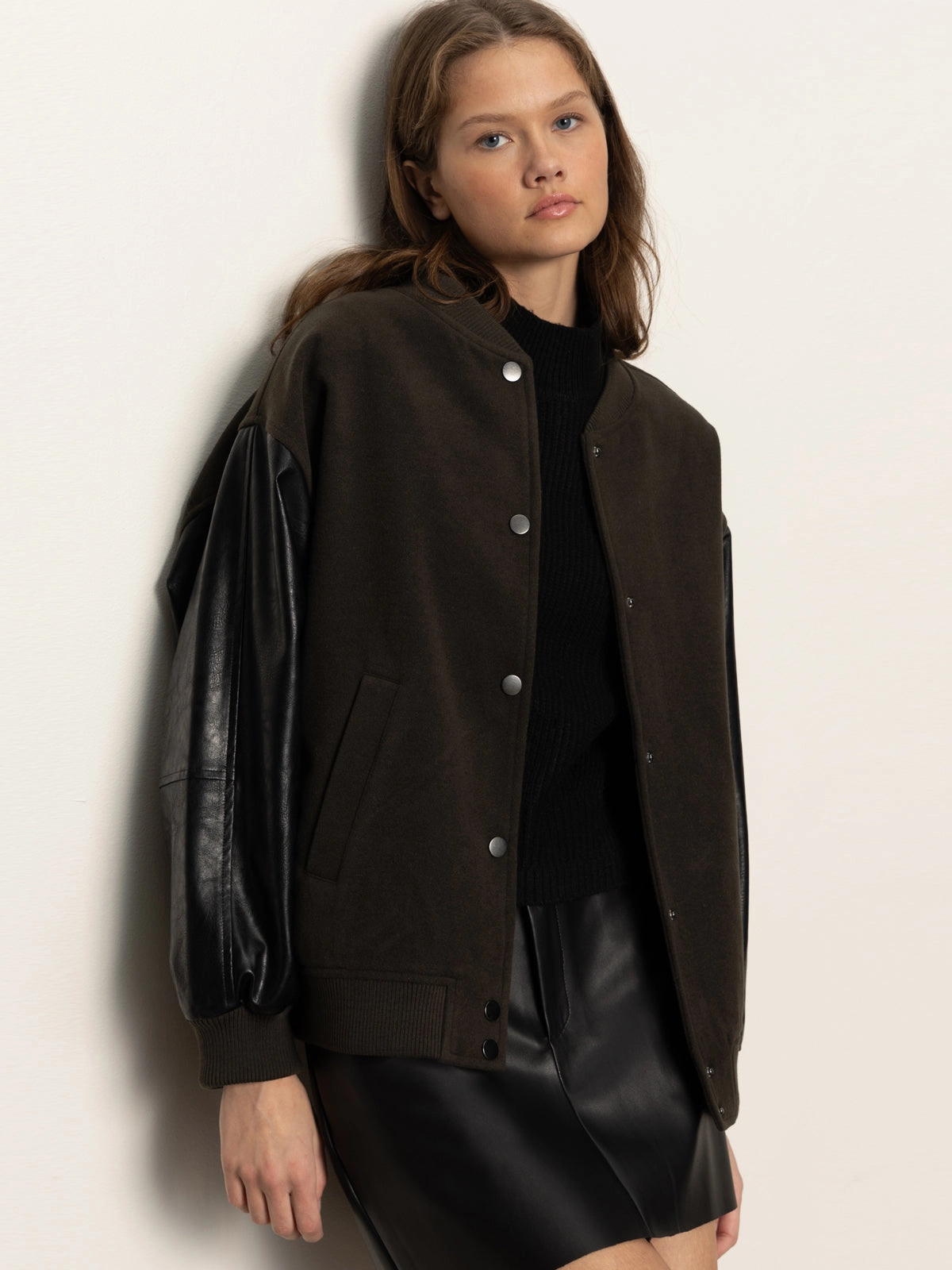 Club Varsity Jacket Midnight Olive Revolutionize Kindness