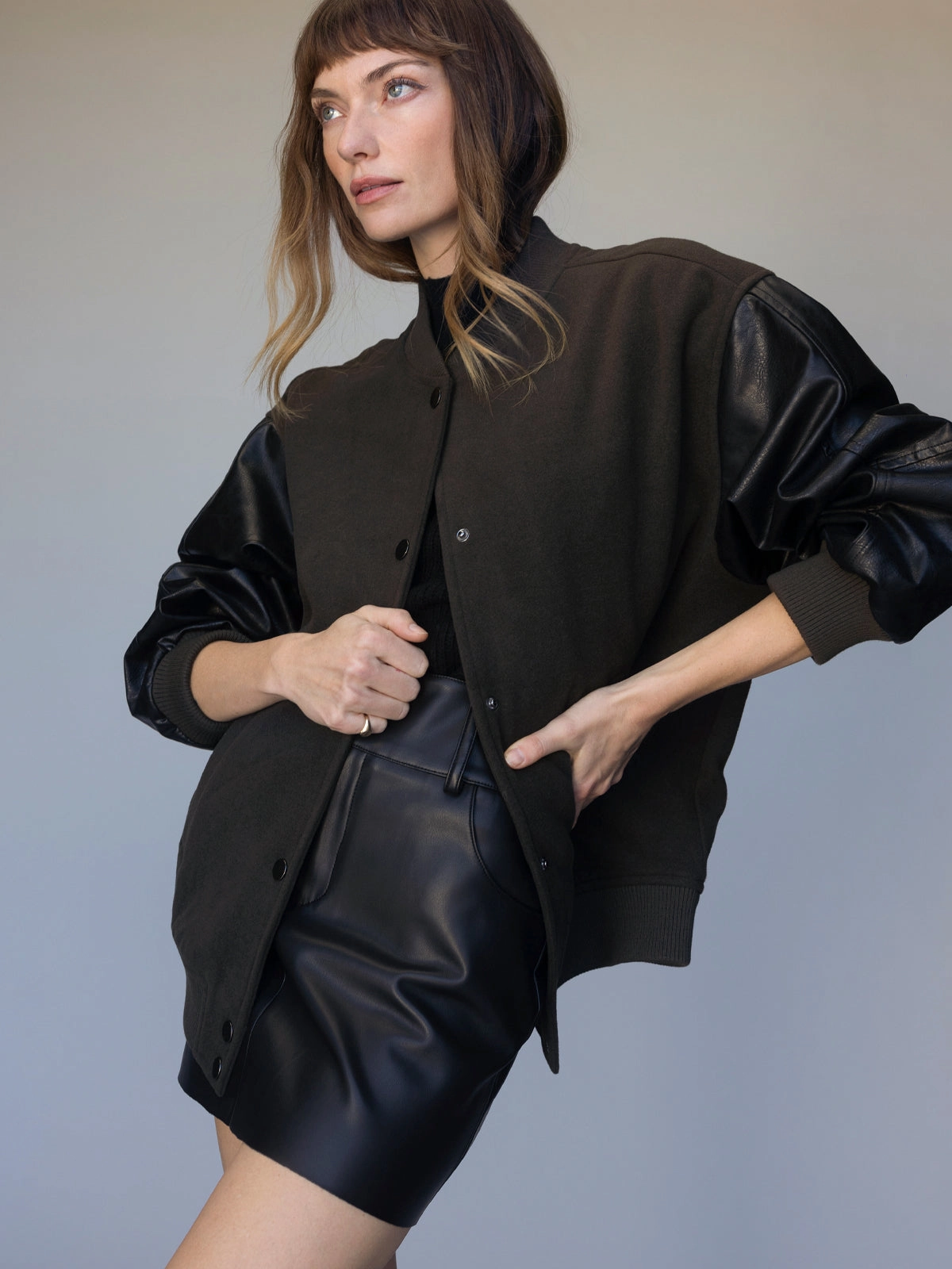 Club Varsity Jacket Midnight Olive Ceremony