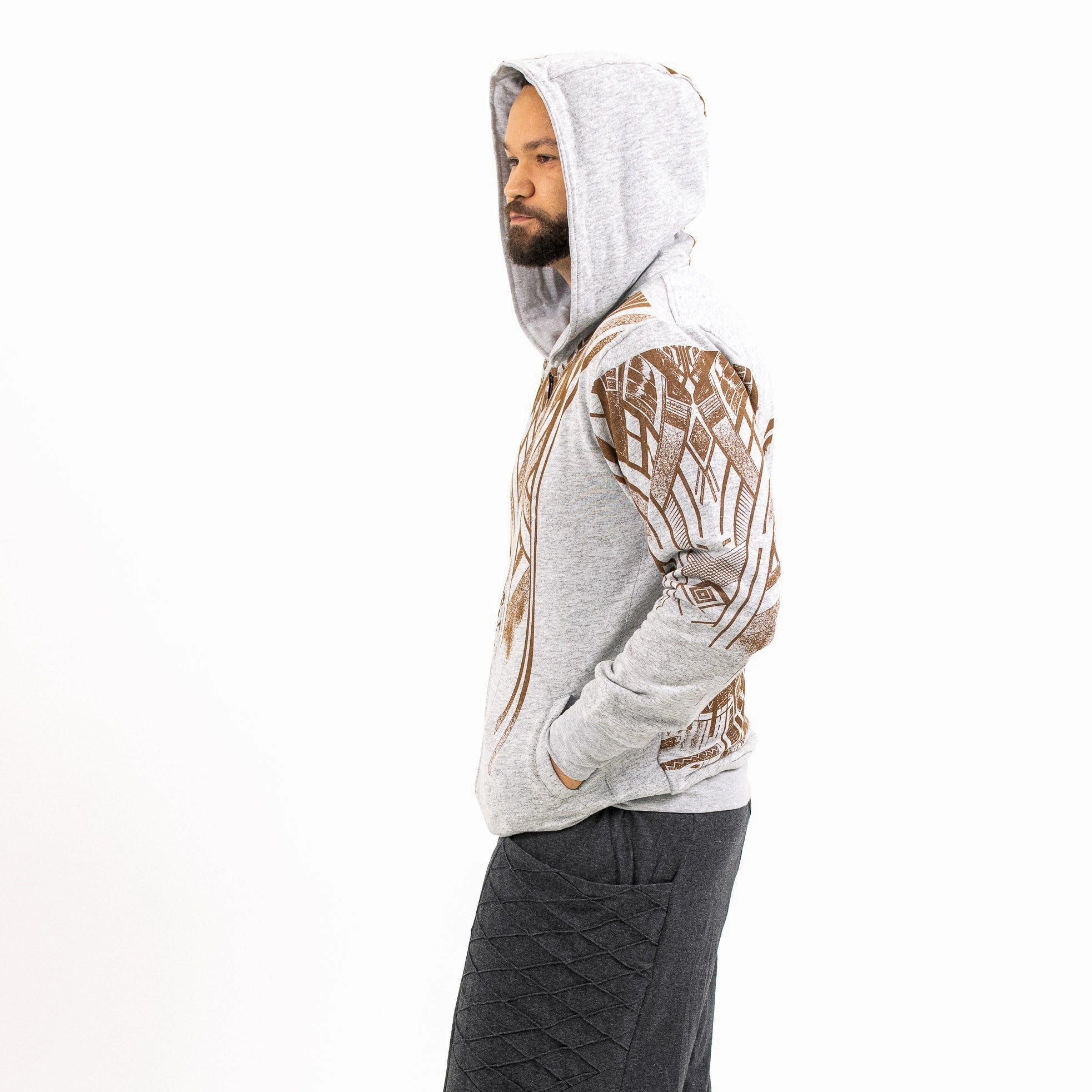 Durable Color Retention Full Length Zipper Closure Leo Hoodie