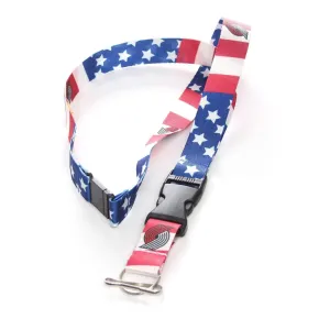 Portland Trail Blazers Stars And Stripes Lanyard