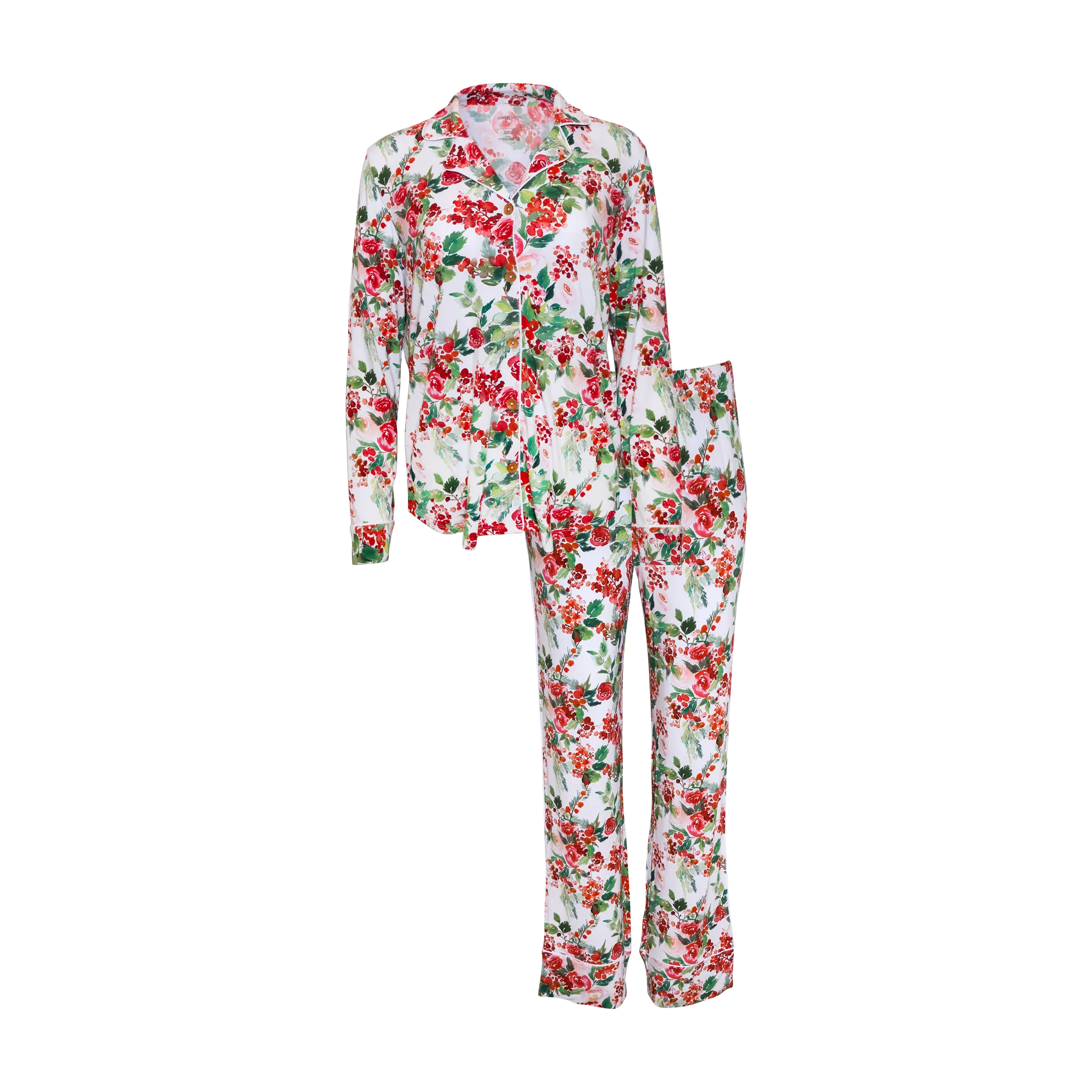 Posh Peanut Women's Long Sleeve & Relaxed Long Pajama Pants in Beatrix