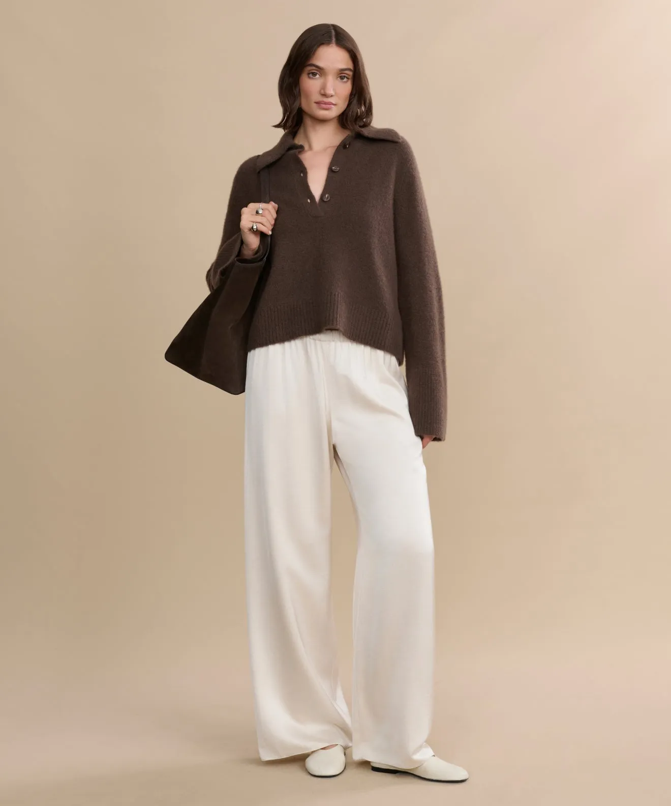 Cashmere Stevie Polo Tagless Labeling