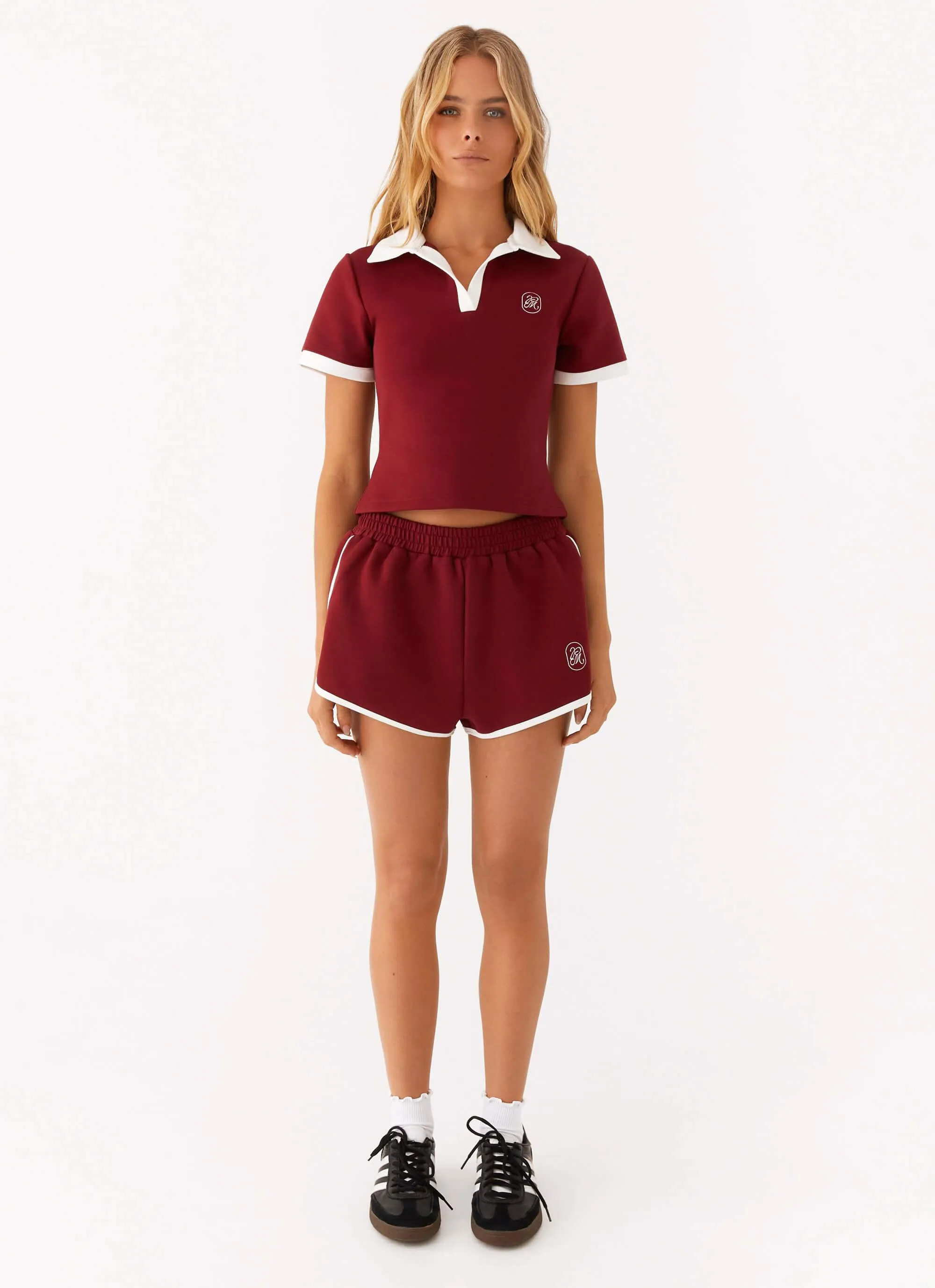 Out Of Your League Track Shorts - Red Body Movement