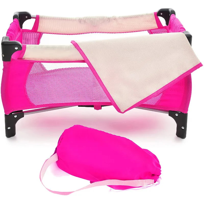 Premium Portable Baby Doll Crib Bed Set