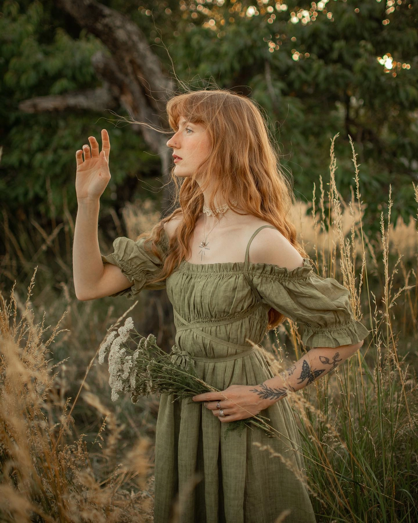 Flexible Insulation La Luna 11 | off shoulder linen dress