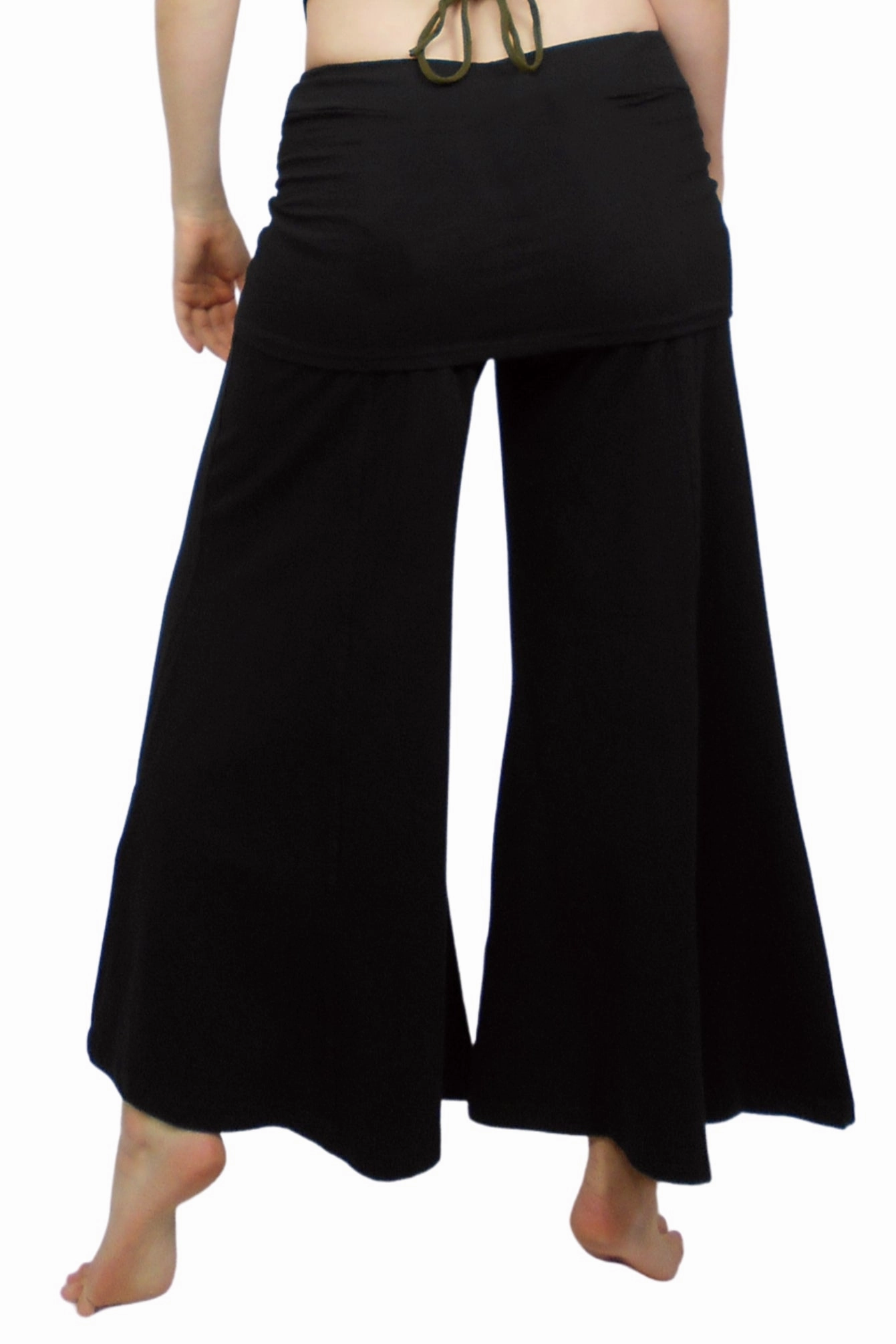 Form Fit Comfort Abrasion Resistant Material Ruched Skirt Boho Pants V2