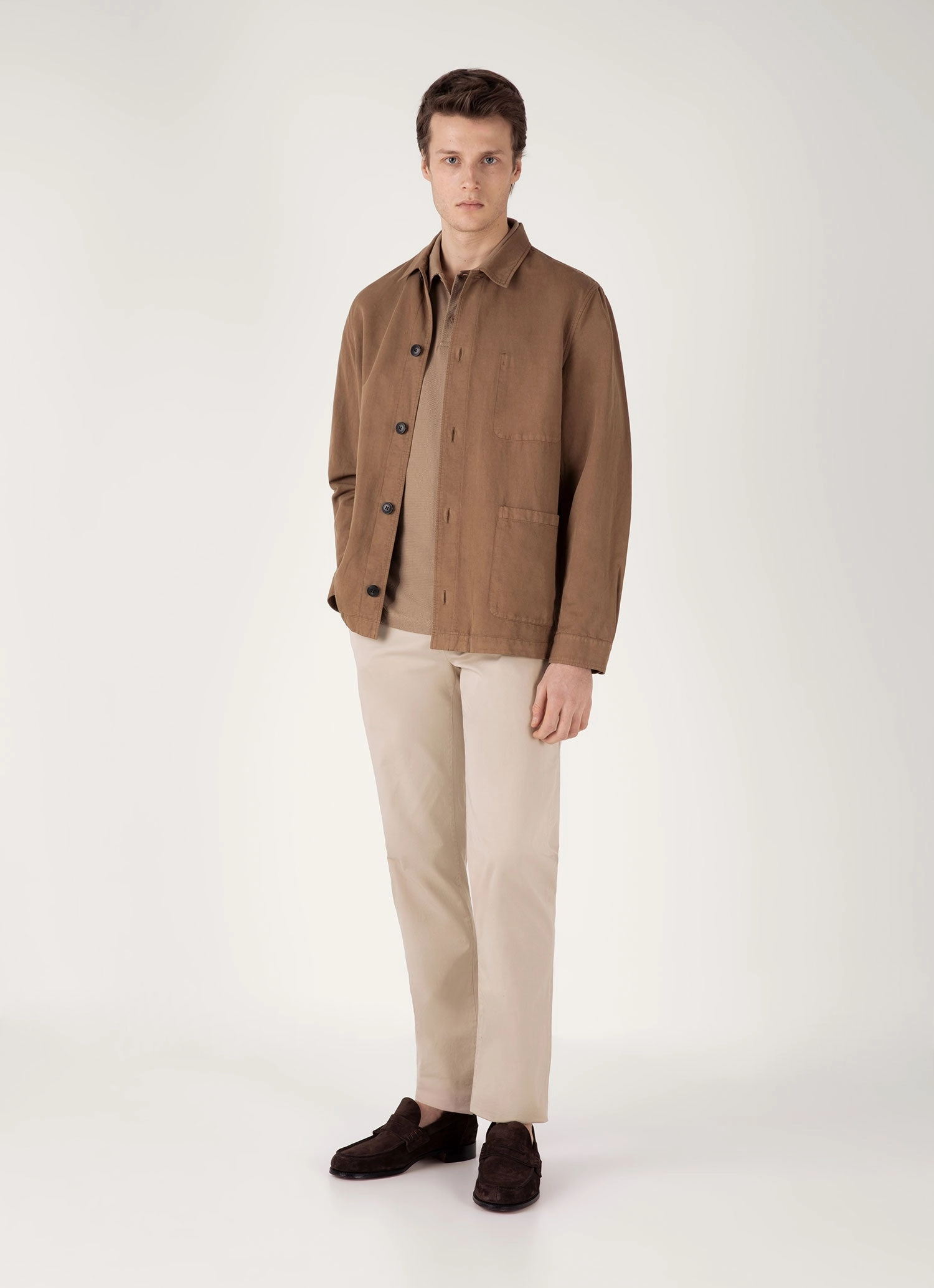 Men's Riviera Polo Shirt in Dune Modern Fashion