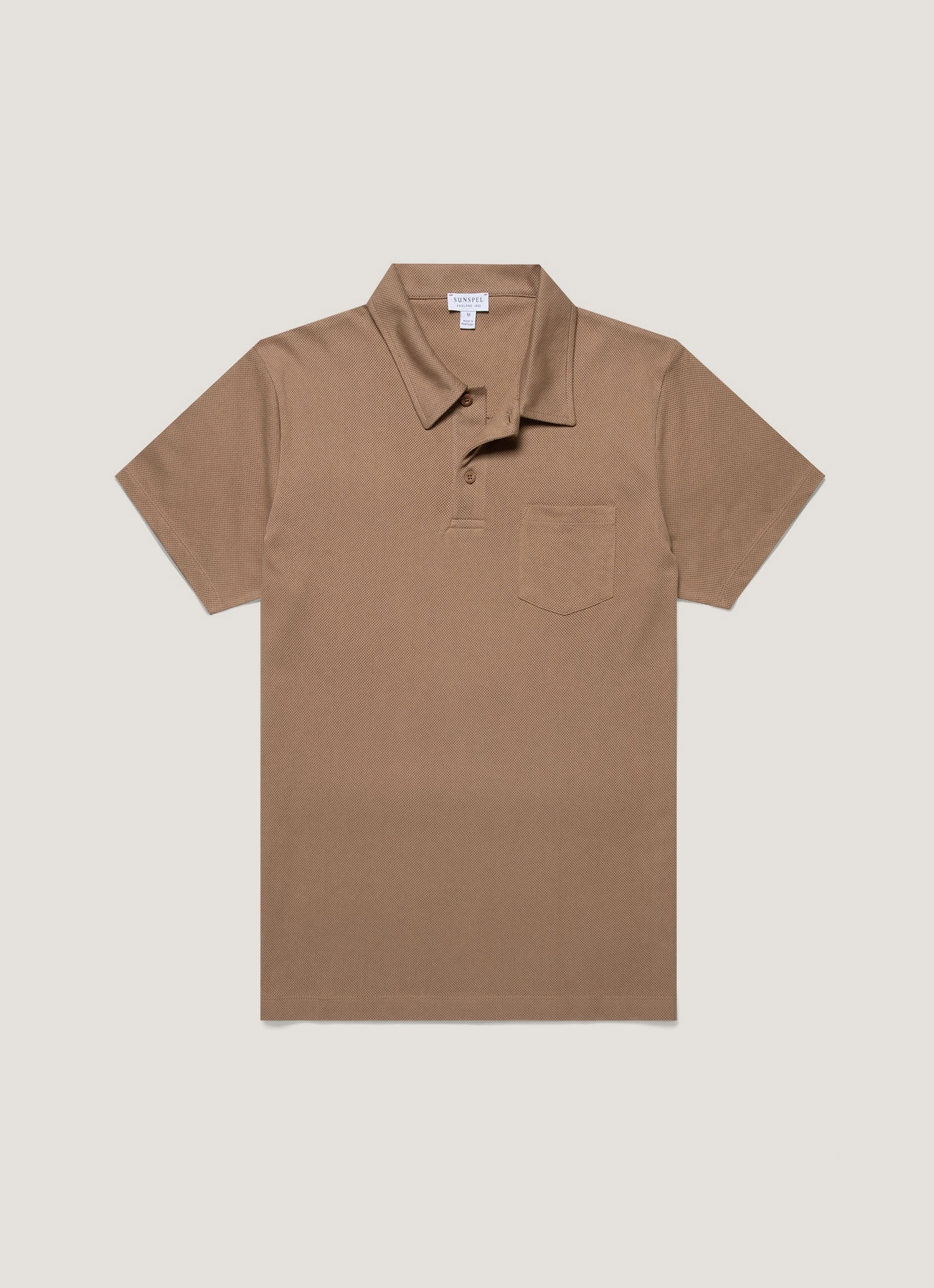 Vibrant Colors Men's Riviera Polo Shirt in Dune