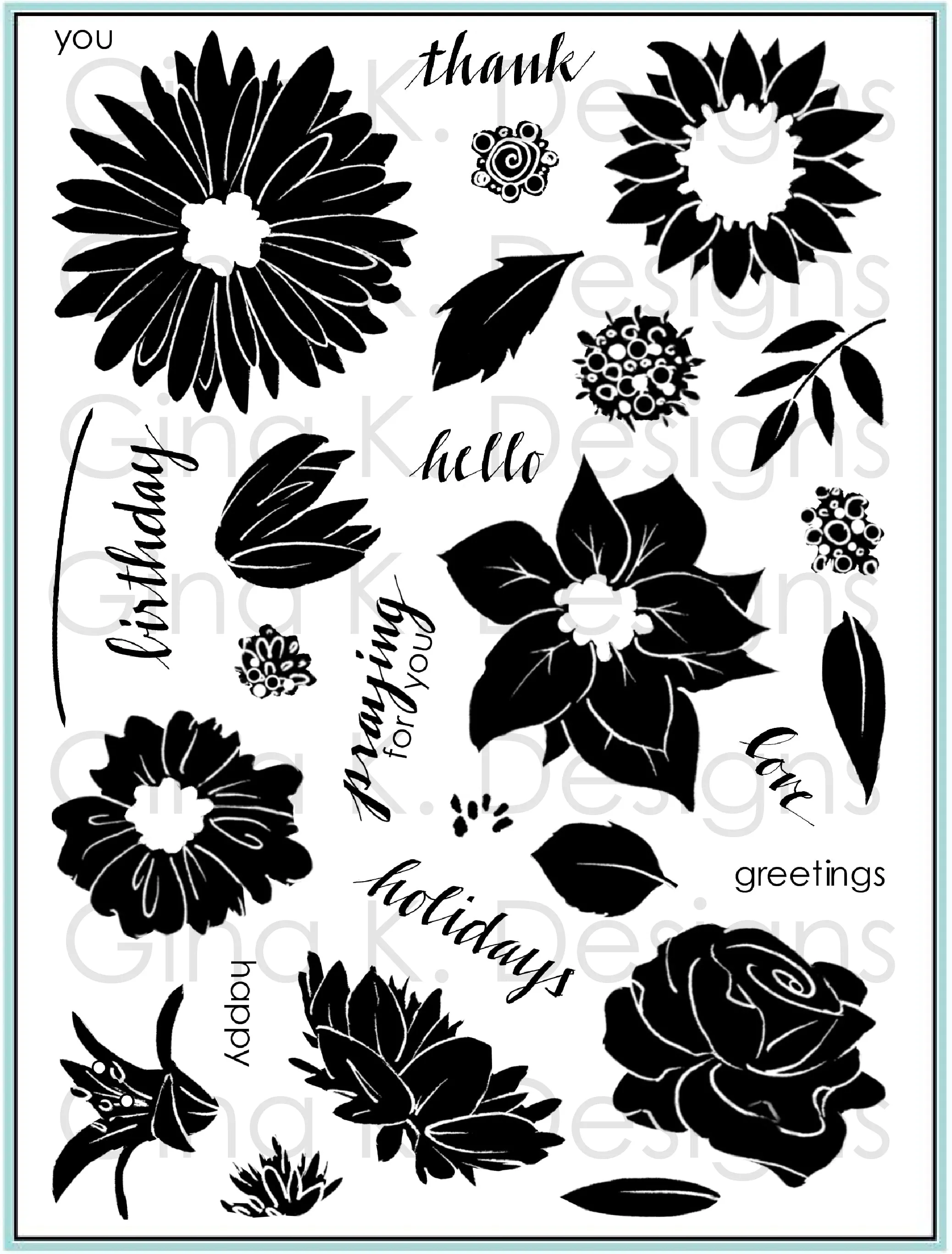 Pressed Flowers 2 Stamp Set