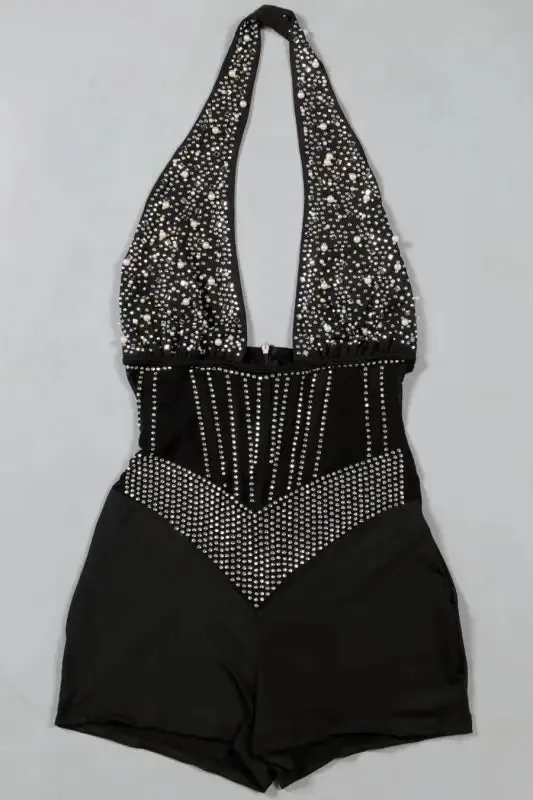 Pretty Pearl Halter Romper