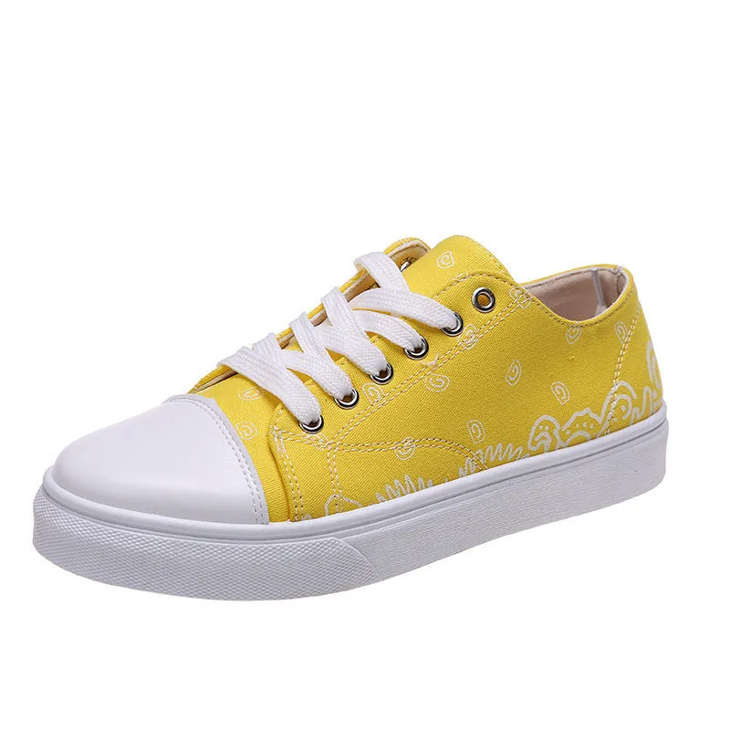 Printed Platform Sneakers