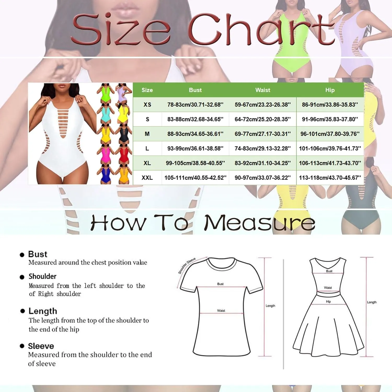 PTOLOCIF Womens One Piece Swimsuits Tummy Control Swimsuit High Waisted Bathing Suit Cutout Monokini V Neck Swimwear