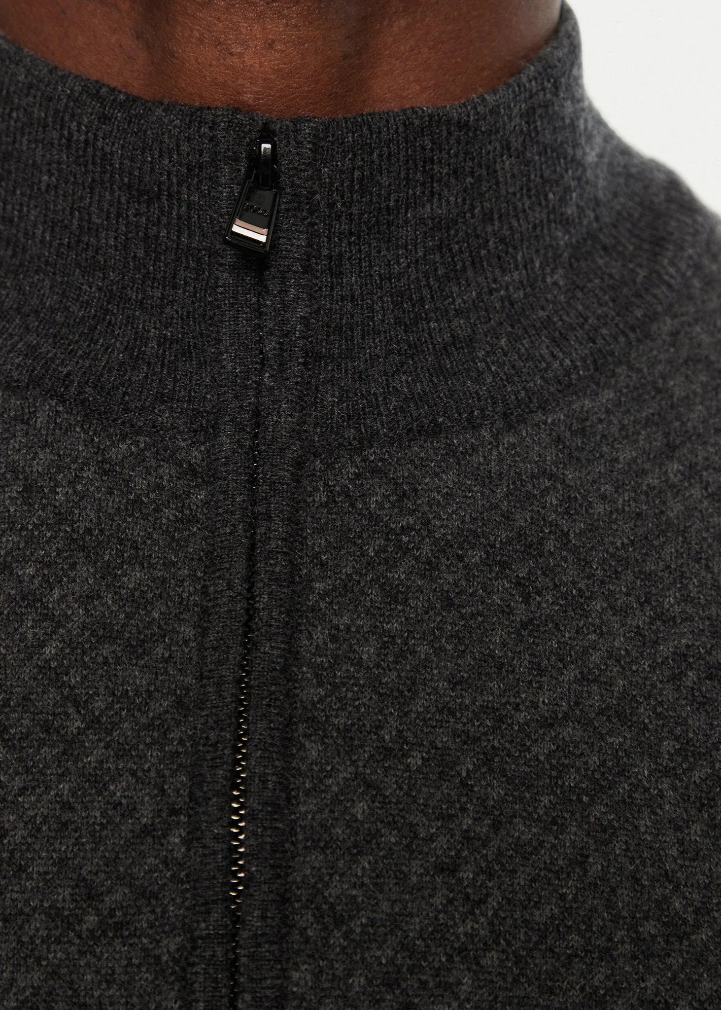 Pull camionneur BOSS noir en laine