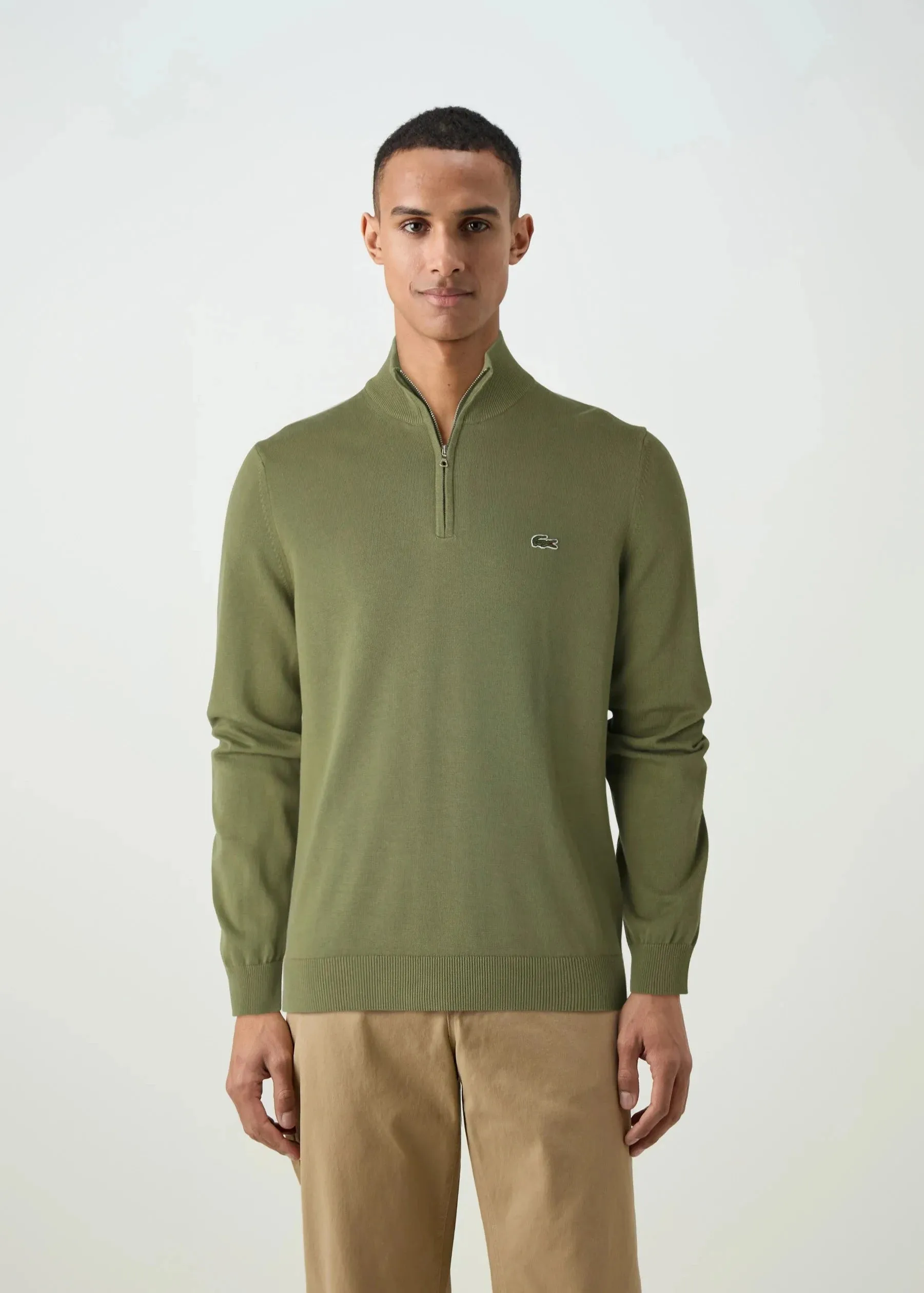 Pull camionneur Lacoste kaki
