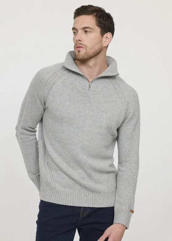 Pull camionneur Lee Cooper gris en laine