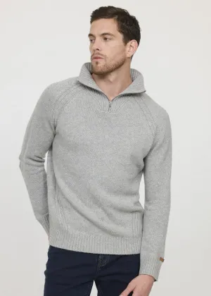 Pull camionneur Lee Cooper gris en laine