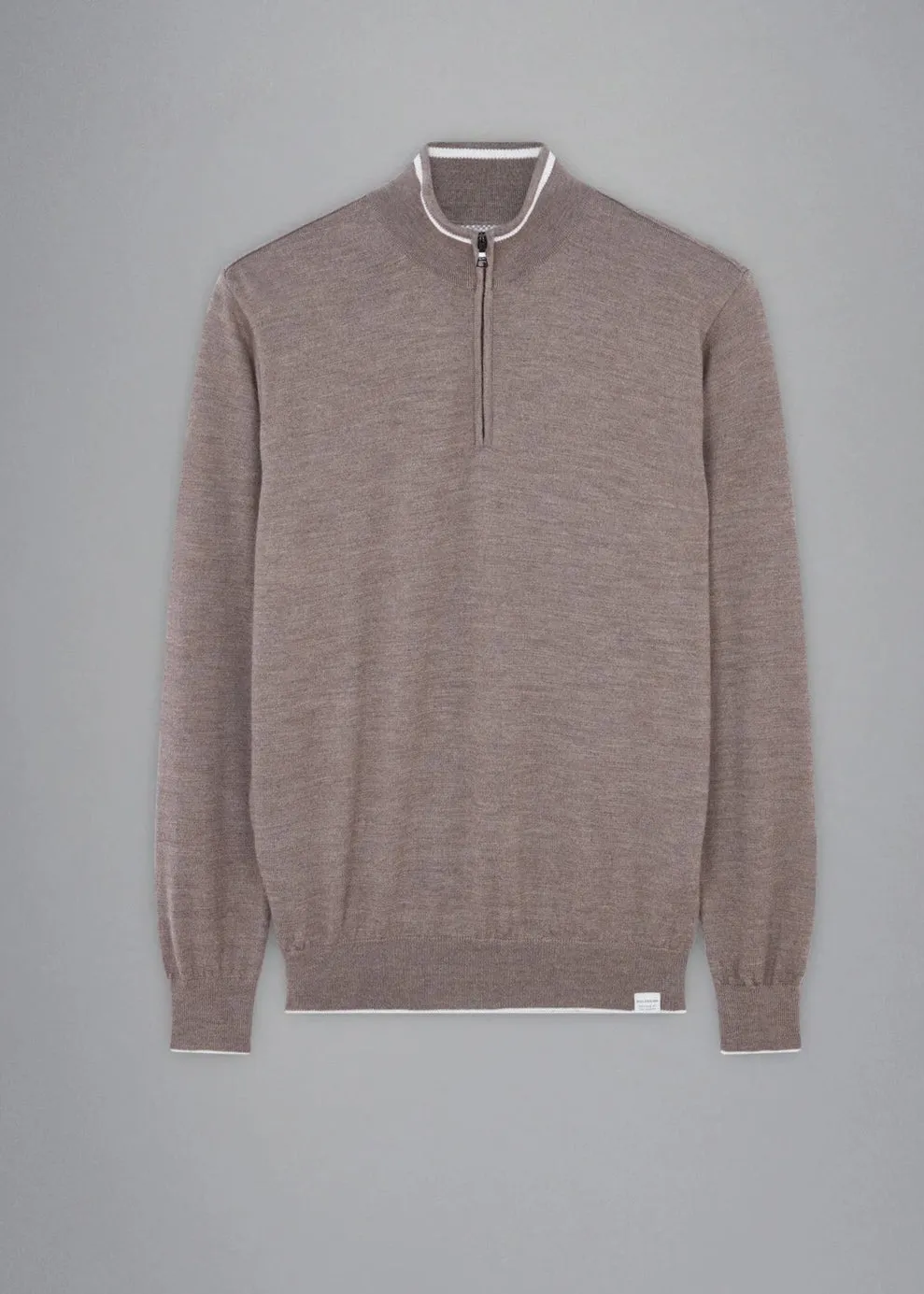 Pull camionneur Paul & Shark beige en laine