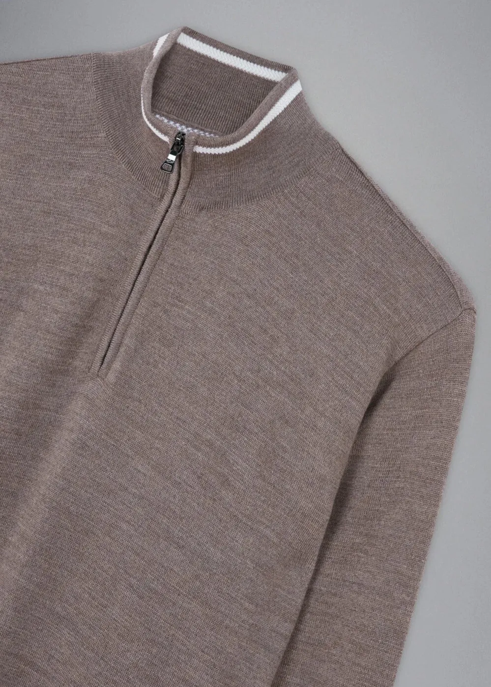 Pull camionneur Paul & Shark beige en laine