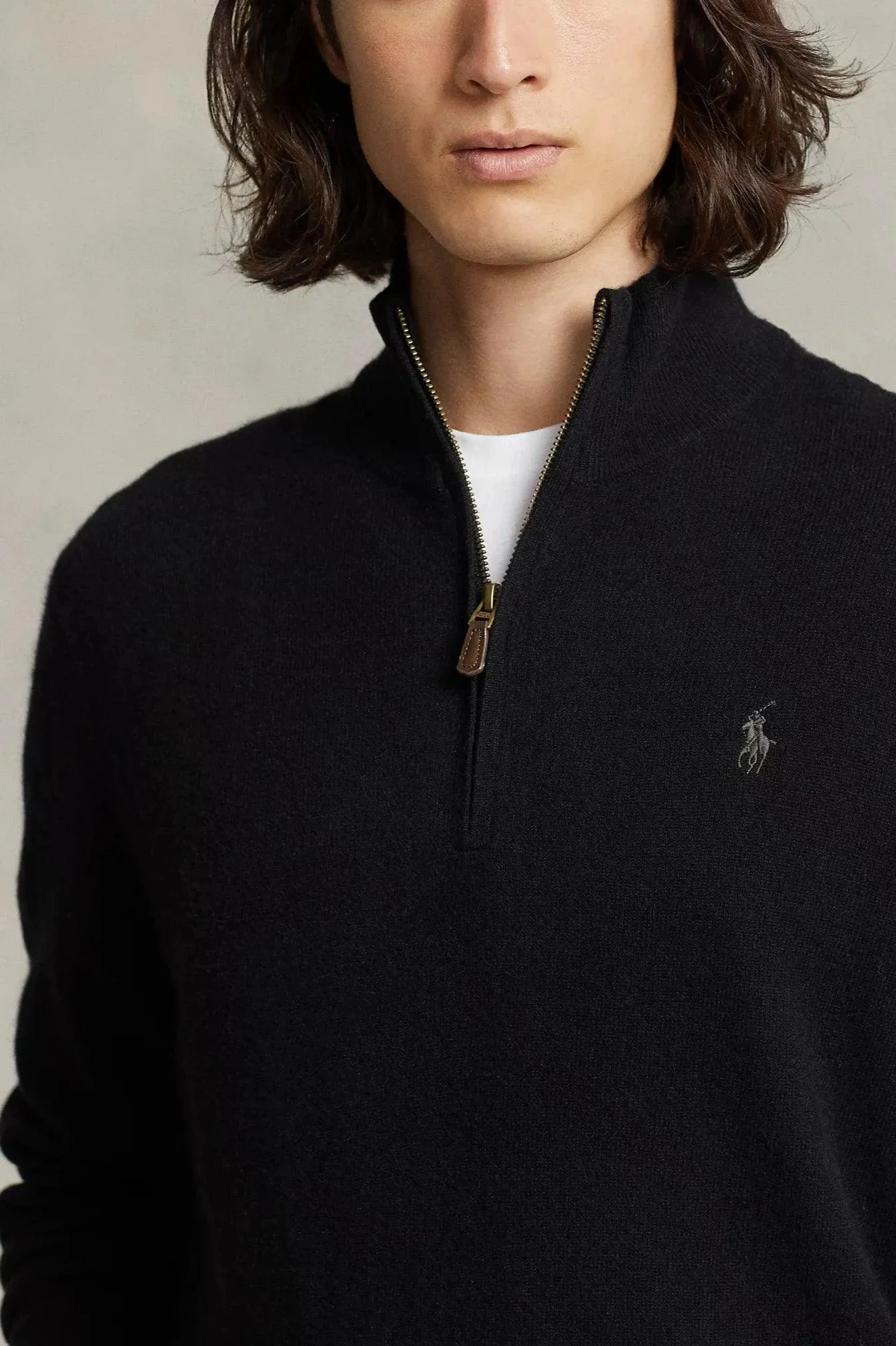 Pull camionneur Ralph Lauren noir