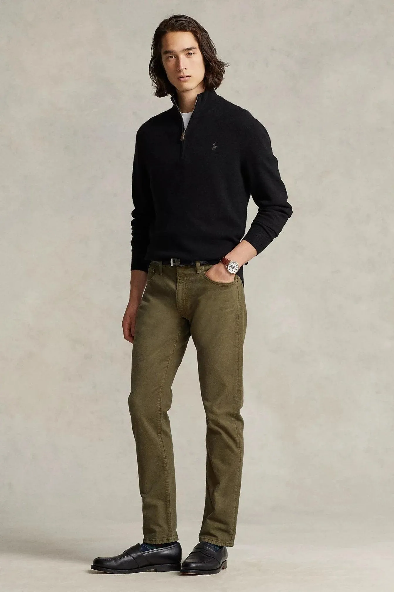 Pull camionneur Ralph Lauren noir