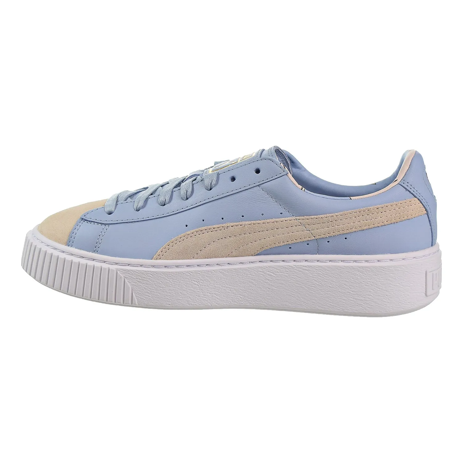 Puma Basket Platform Coach Women's Sneakers Silver Peony/Cashmere Blue