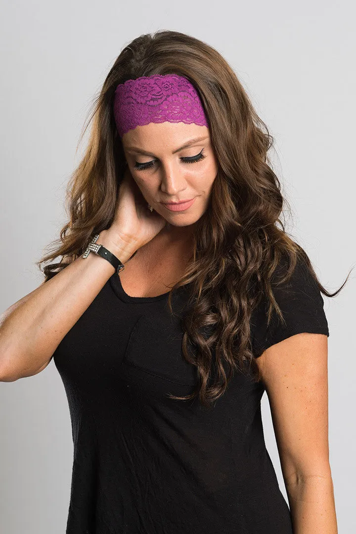 Purple & Gray Lace EZ Bandz Set