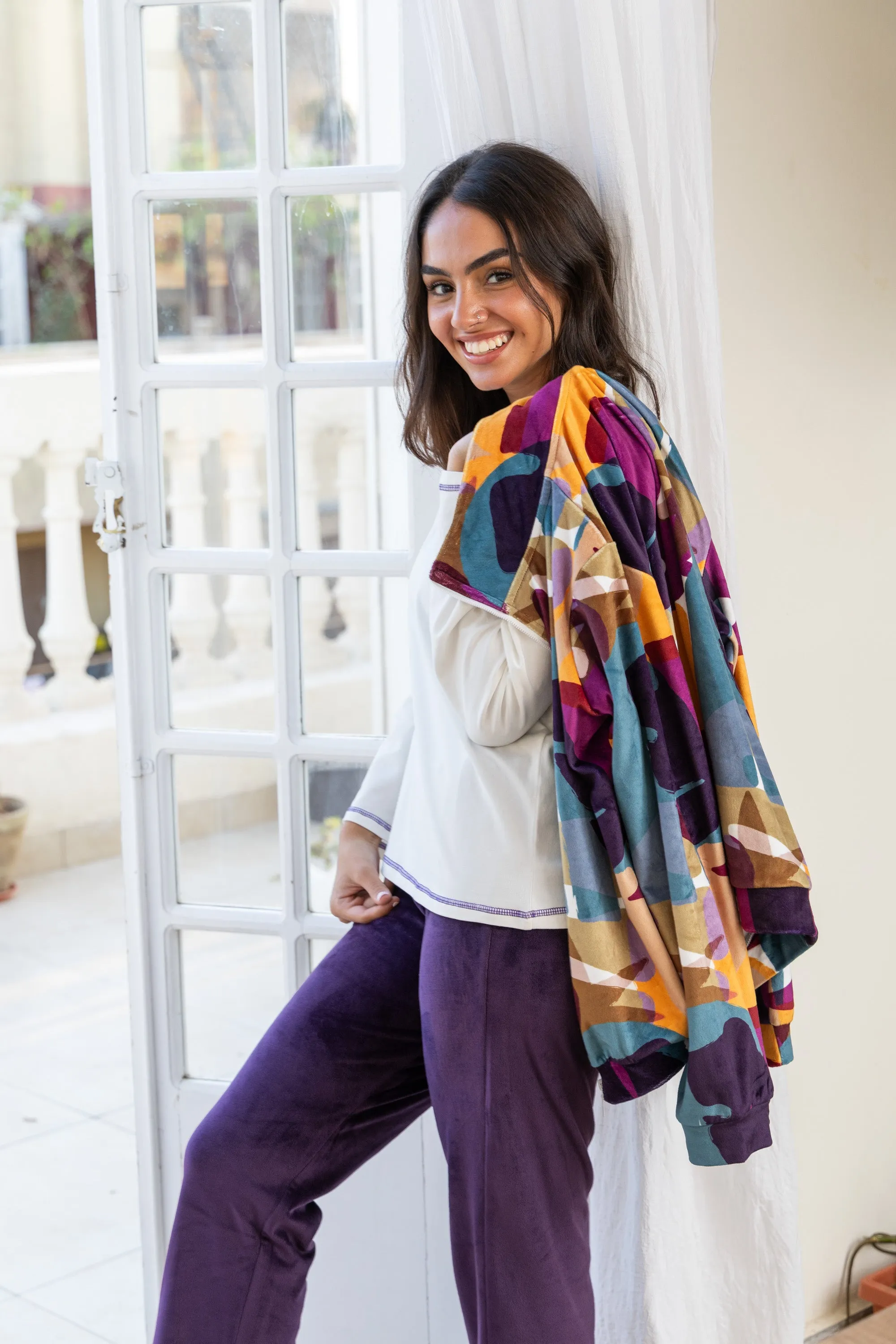 Purple Pajama Jacket