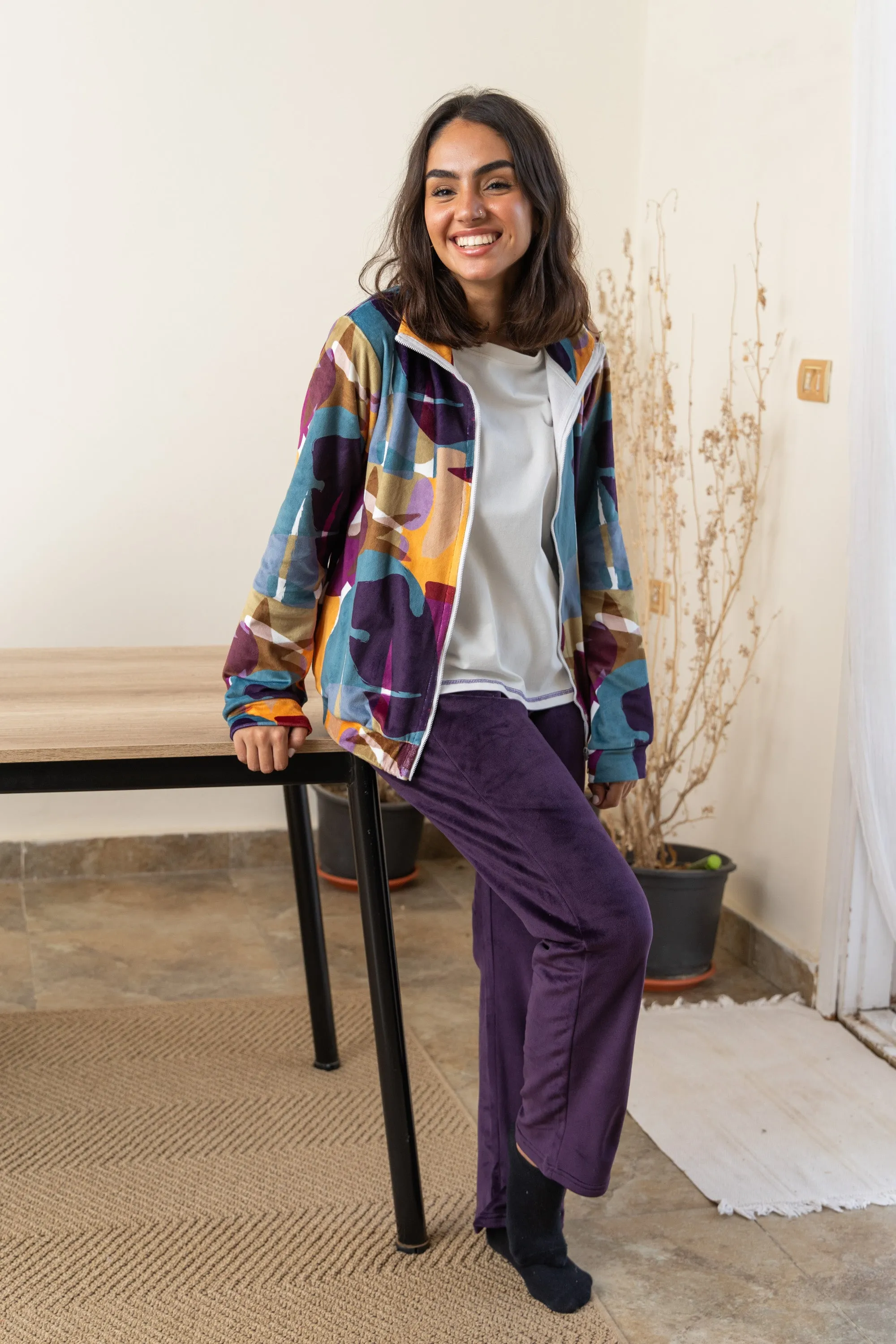 Purple Pajama Jacket