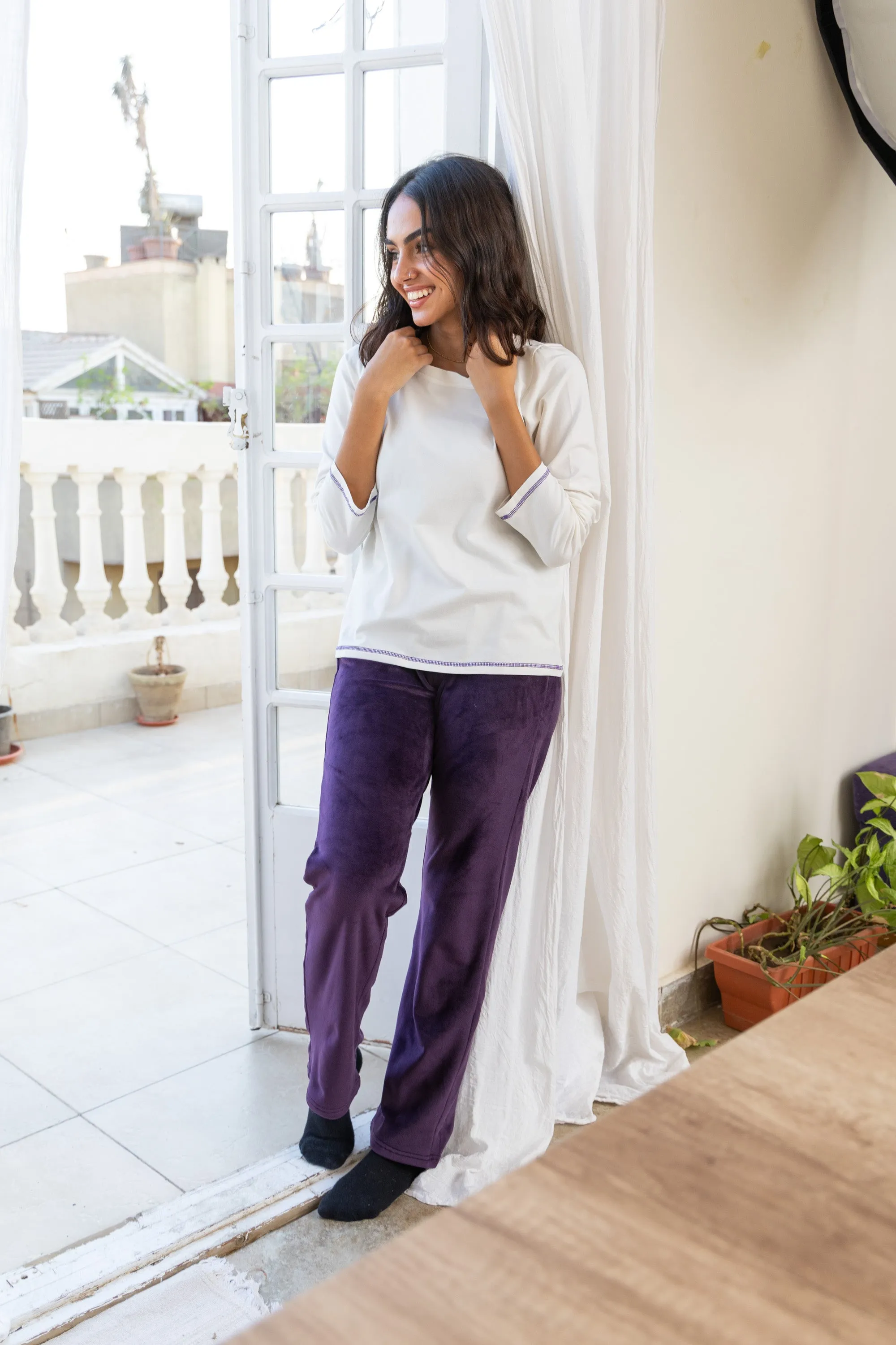 Purple Pajama Jacket