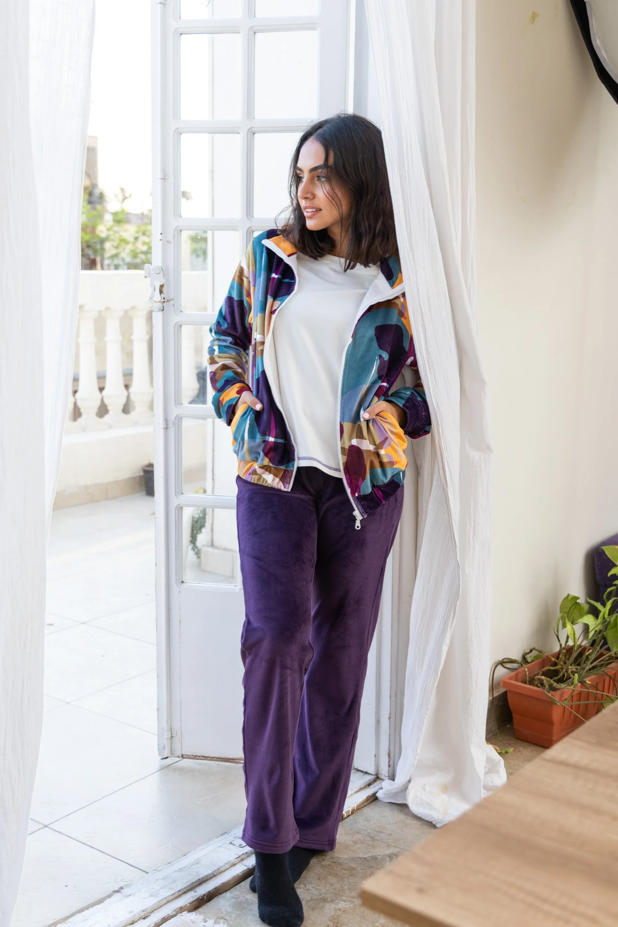 Purple Pajama Jacket