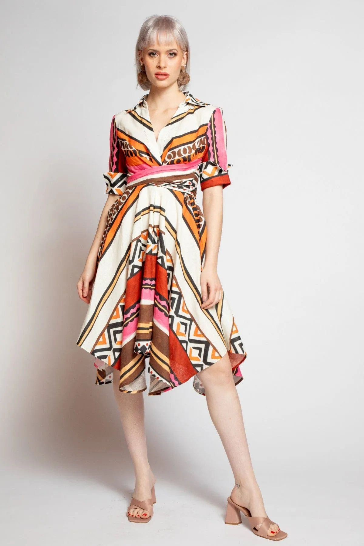 Warm Touch Sophia Dress - Tulum Stripe