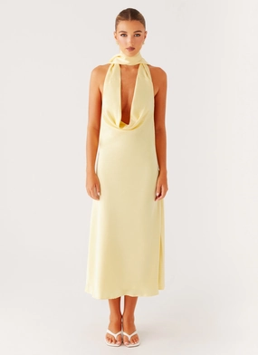 quick - drying Sonny Midi Dress - Yellow Sonny Midi Dress - Yellow Ready Glow Polite Tone