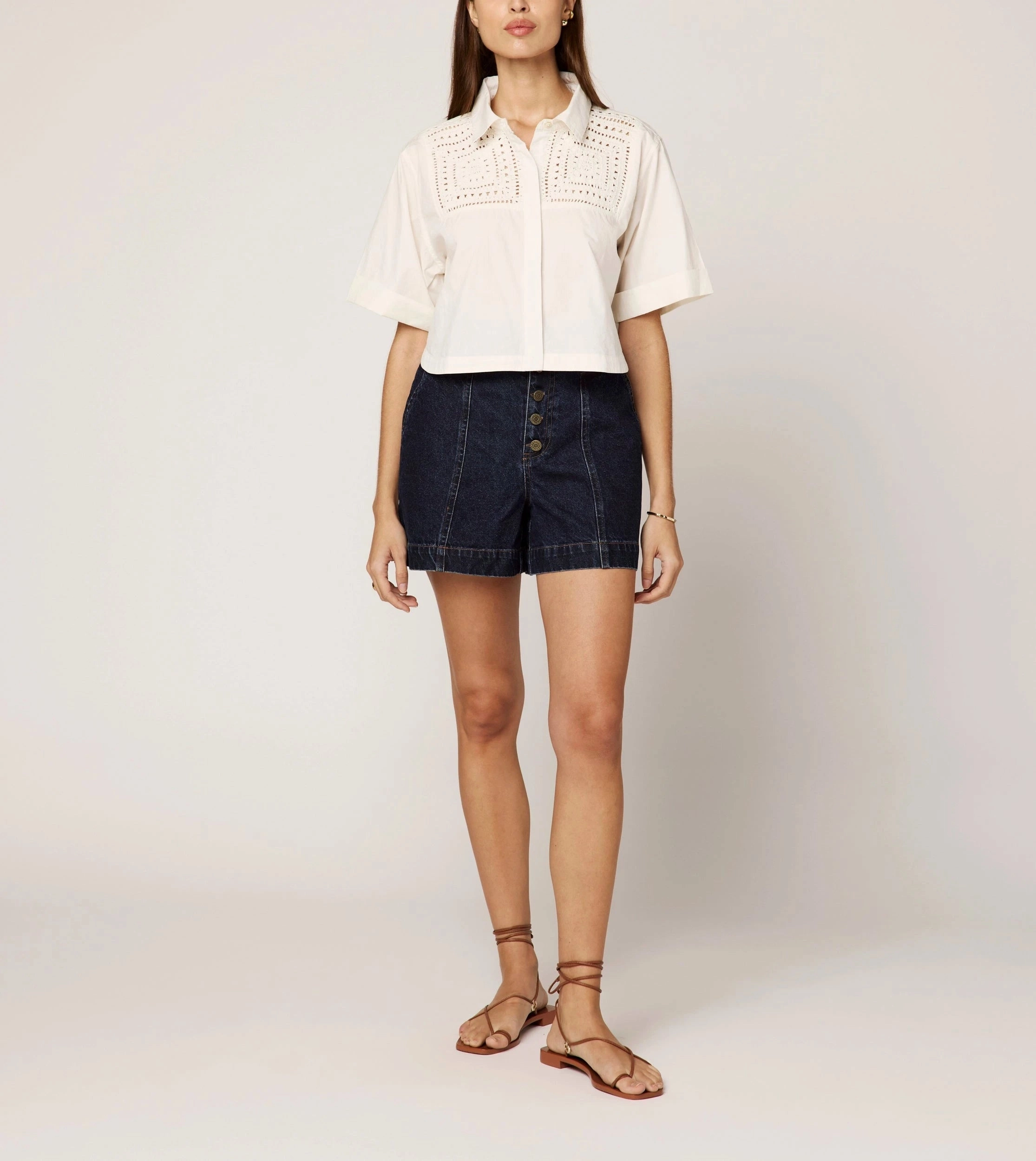 Thermoregulating Fabric Airflow Optimized Weave Montana Blouse | Ivory