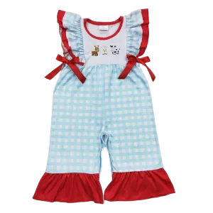 "Farmer Girl" Summer Baby's Romper