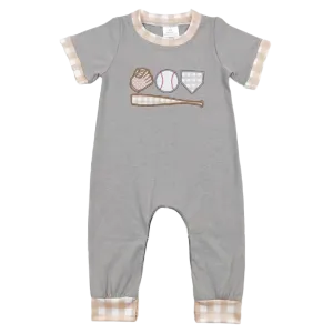 "Take Me Out To The Ballgame" Summer Baby's Rompers