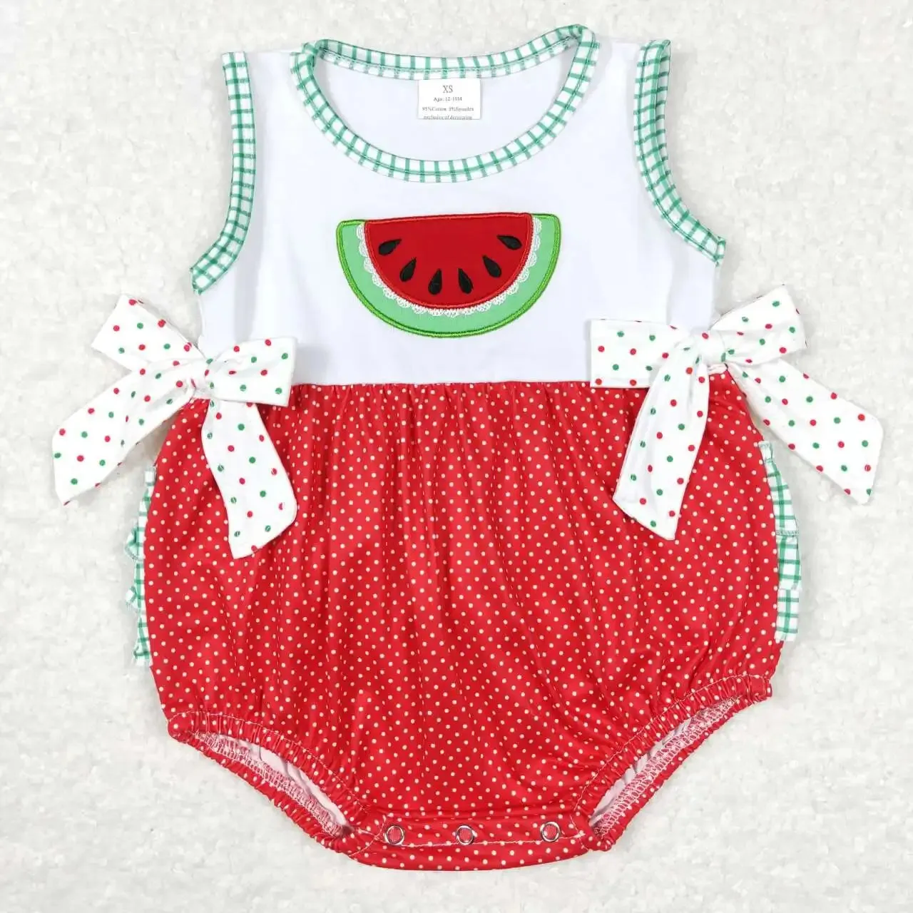 "Watermelon Sweetie" Babies Rompers